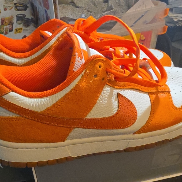 Nike Other - Nike SIZE 12 M size 14.5 W  Nike Dunk Low Cracked Orange DS NEW FN7773-001